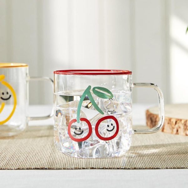 Korean Picnic Day - Heat Resistant Glass Mug Online Sale - Image 3
