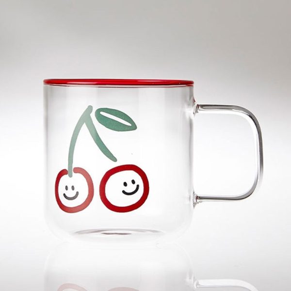 Korean Picnic Day - Heat Resistant Glass Mug Online Sale