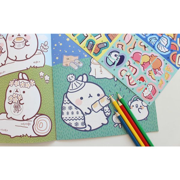 Molang - Coloring & Sticker Book Hot on Sale - Image 3