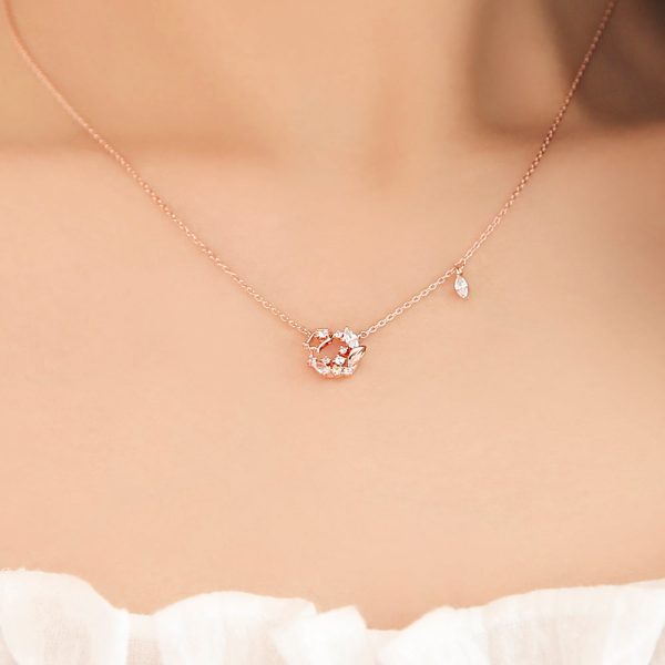 OST - November Birthstone Citrine Lantern Flower Birth Flower Necklace Cheap - Image 3