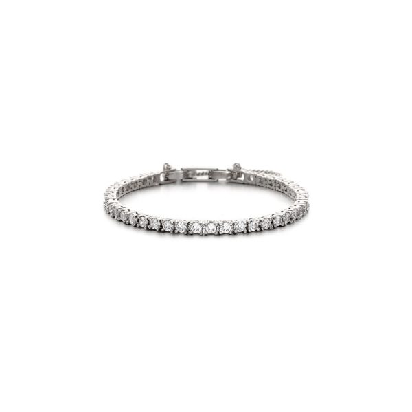 CLUE - Carat Collection Sparkle Diamond Tennis Silver Bracelet on Sale - Image 2