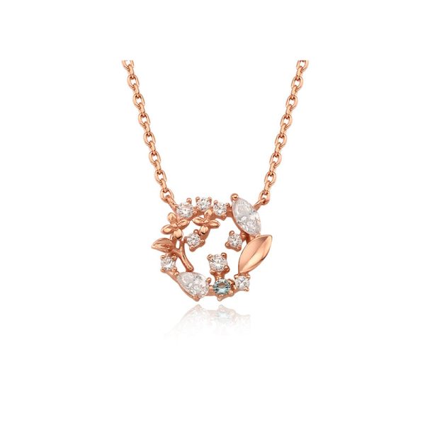 OST - May Emerald Lilac Birth Flower Necklace Online - Image 2