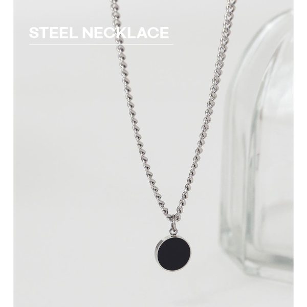 OST - Black Round Necklace For Sale