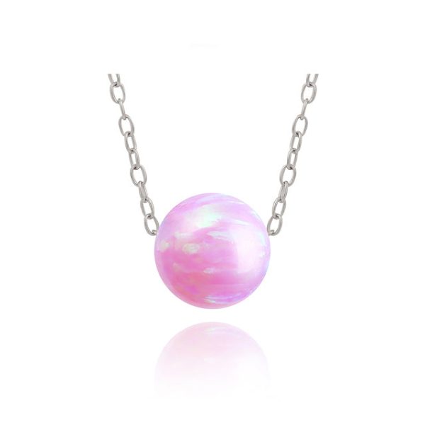 CLUE - Pink Ocean Silver Necklace Online now - Image 2