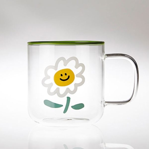 Korean Picnic Day - Heat Resistant Glass Mug Online Sale - Image 2