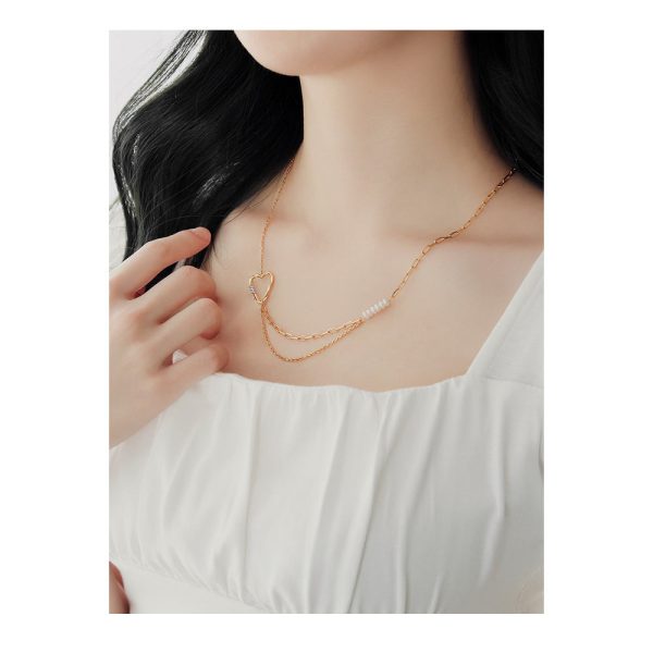 Bloom x Dewy desert - Love Letter Silver Necklace For Discount - Image 3