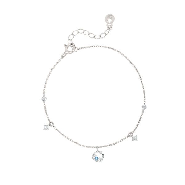 OST - Summer Blue Star Silver Bracelet Online now