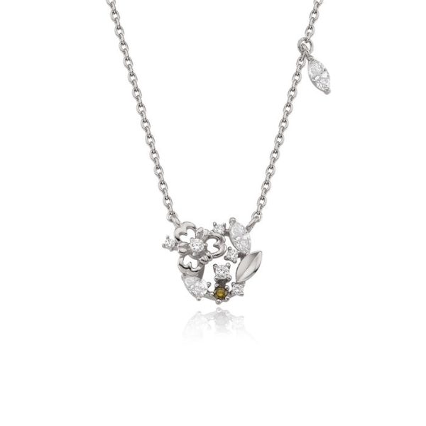 OST - August Birthstone Peridot Clover Birth Flower Necklace Fashion - Image 5