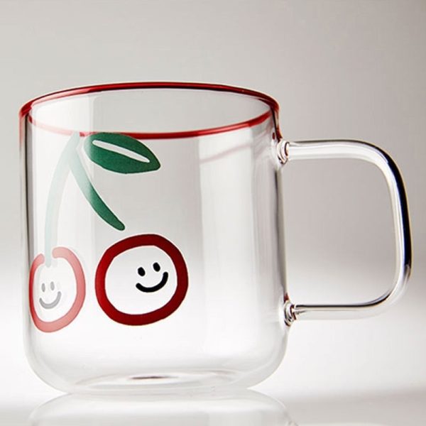 Korean Picnic Day - Heat Resistant Glass Mug Online Sale - Image 5