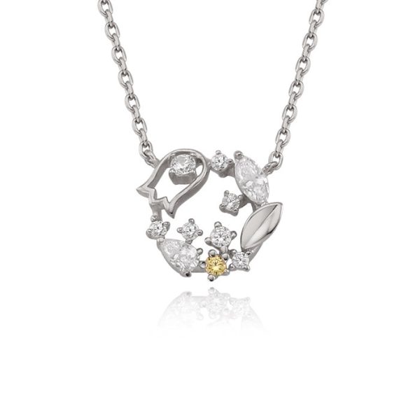 OST - November Birthstone Citrine Lantern Flower Birth Flower Necklace Cheap - Image 5