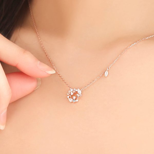 OST - May Emerald Lilac Birth Flower Necklace Online - Image 5
