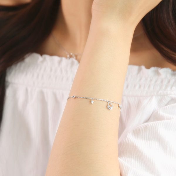 OST - Summer Blue Star Silver Bracelet Online now - Image 5