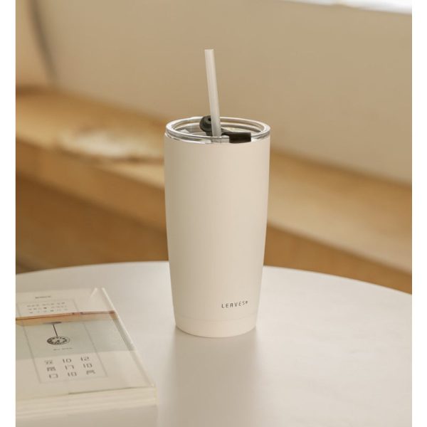 LEAVES- Insulation Straw Tumbler Cheap - Image 2