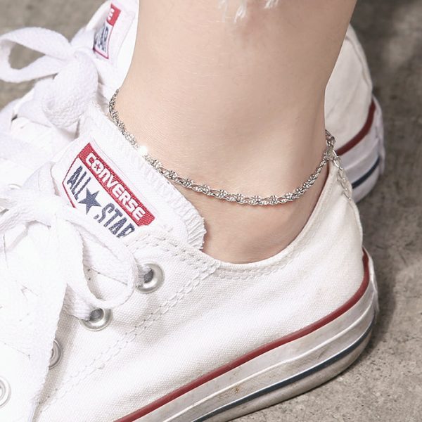 OST - Wavy Chain Ring Anklet For Cheap - Image 5