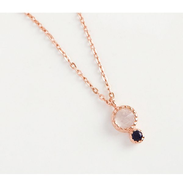 CLUE - Wish Spell Moonstone Natural Stone Silver Necklace Cheap