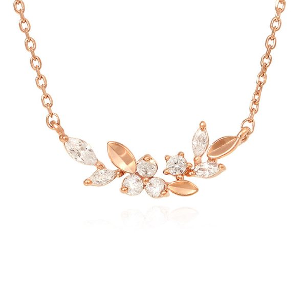 OST - Spring Flower & Leaves Necklace Online Hot Sale