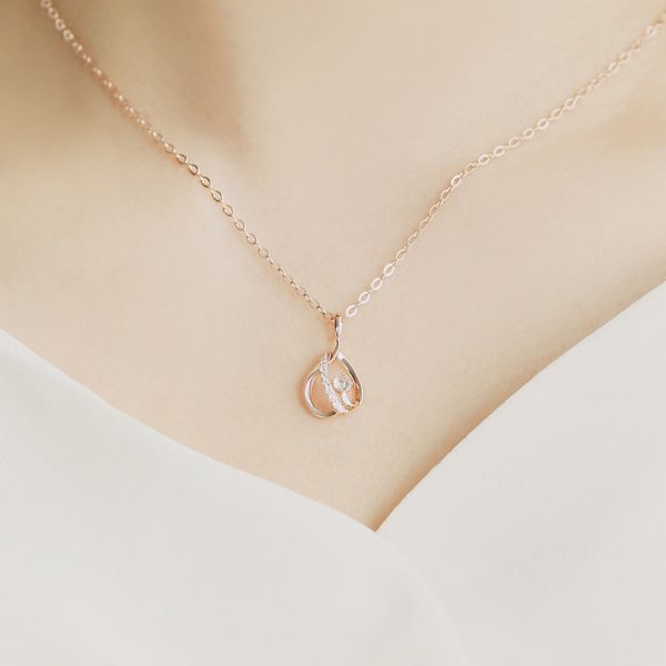OST - Double Water Drop Necklace Cheap - Image 3