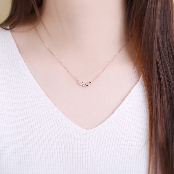 OST - Spring Flower & Leaves Necklace Online Hot Sale - Image 3