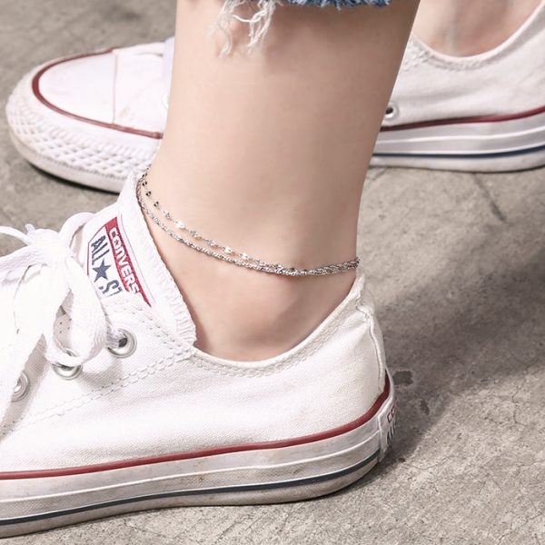 OST - Wavy Chain Ring Anklet For Cheap - Image 4