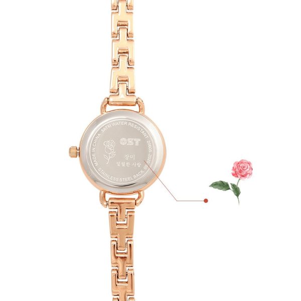 OST - Rose Flower Rose Gold Metal Watch Cheap - Image 4