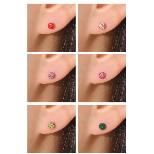 CLUE - 4mm Mirror Ball 14K White Gold Ear Pierce (Birthstone) Online Sale - Image 3