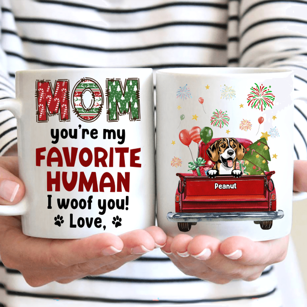 Mom You Are Our Favorite Human Dog Personalized Mug, Personalized Gift For Dog Lovers, Dog Dad, Dog Mom - MG001PS12 Online Hot Sale - Image 3