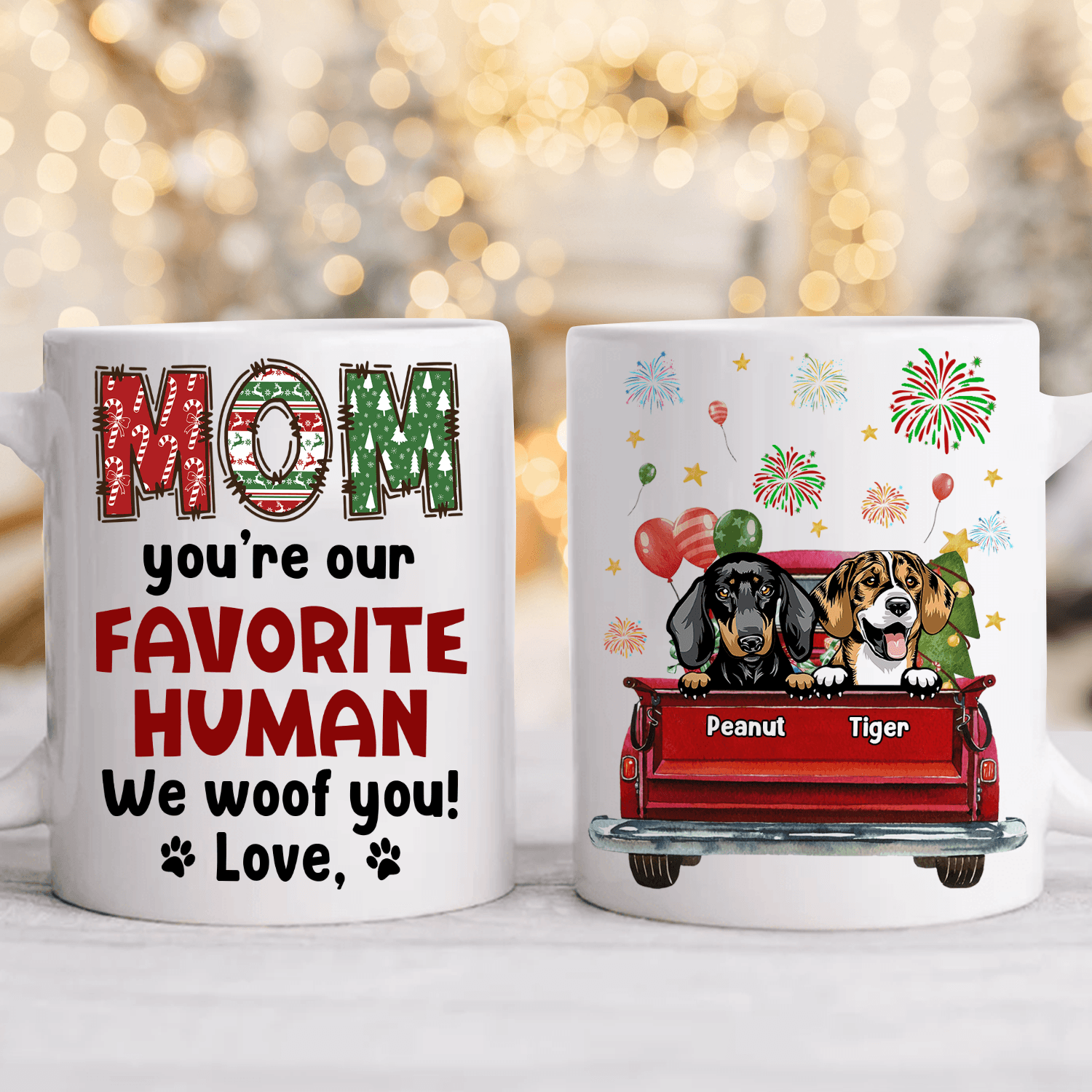 Mom You Are Our Favorite Human Dog Personalized Mug, Personalized Gift For Dog Lovers, Dog Dad, Dog Mom – MG001PS12 Online Hot Sale