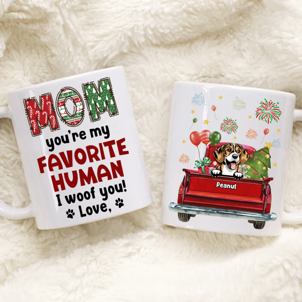 Mom You Are Our Favorite Human Dog Personalized Mug, Personalized Gift For Dog Lovers, Dog Dad, Dog Mom - MG001PS12 Online Hot Sale - Image 4