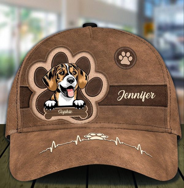 Dog Heartbeat Personalized Classic Cap, Personalized Gift for Dog Lovers, Dog Dad, Dog Mom - CP004PS08 Supply - Image 2